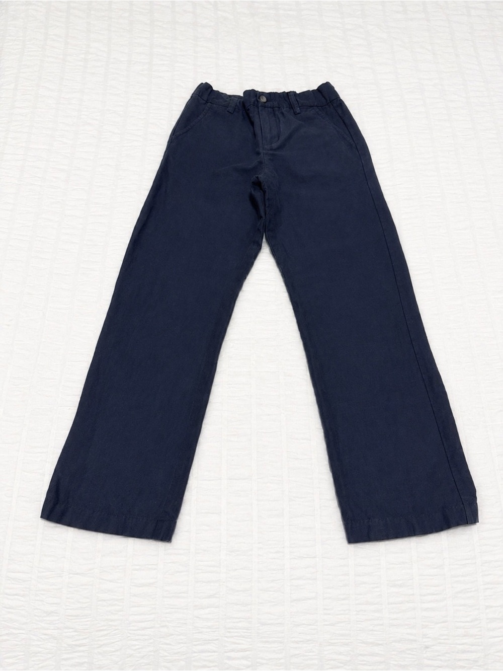 Janie and Jack Boys Navy Dress Chino Pants Size 10 Adjustable